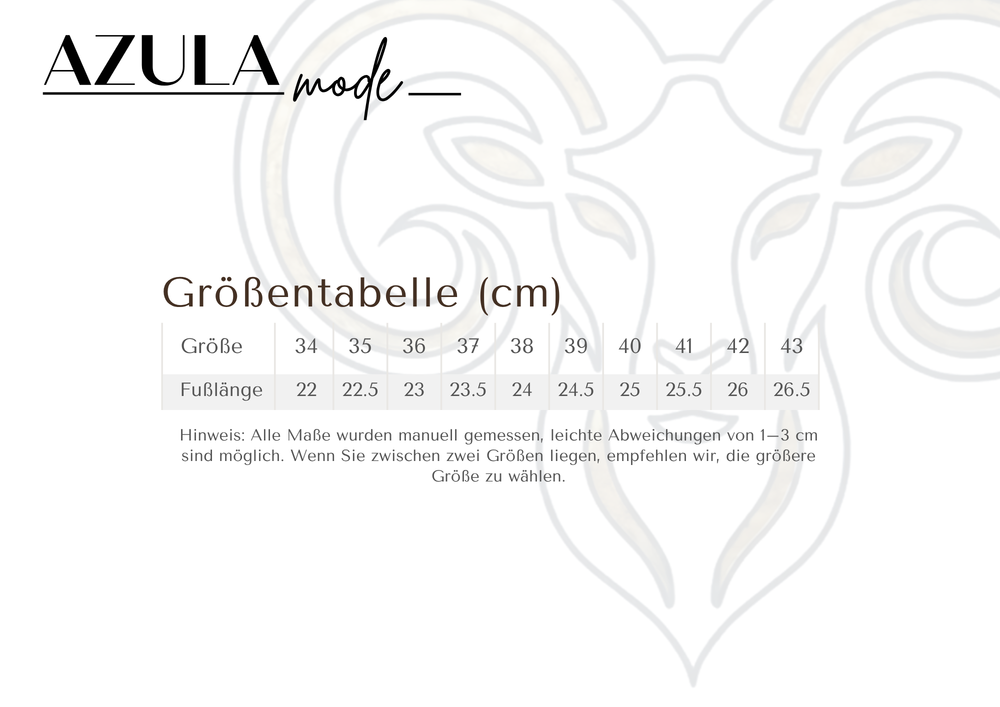 Größentabelle