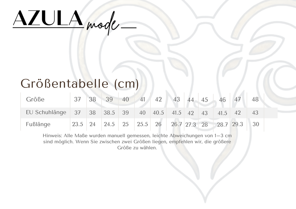 Größentabelle