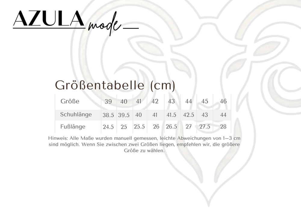 Größentabelle