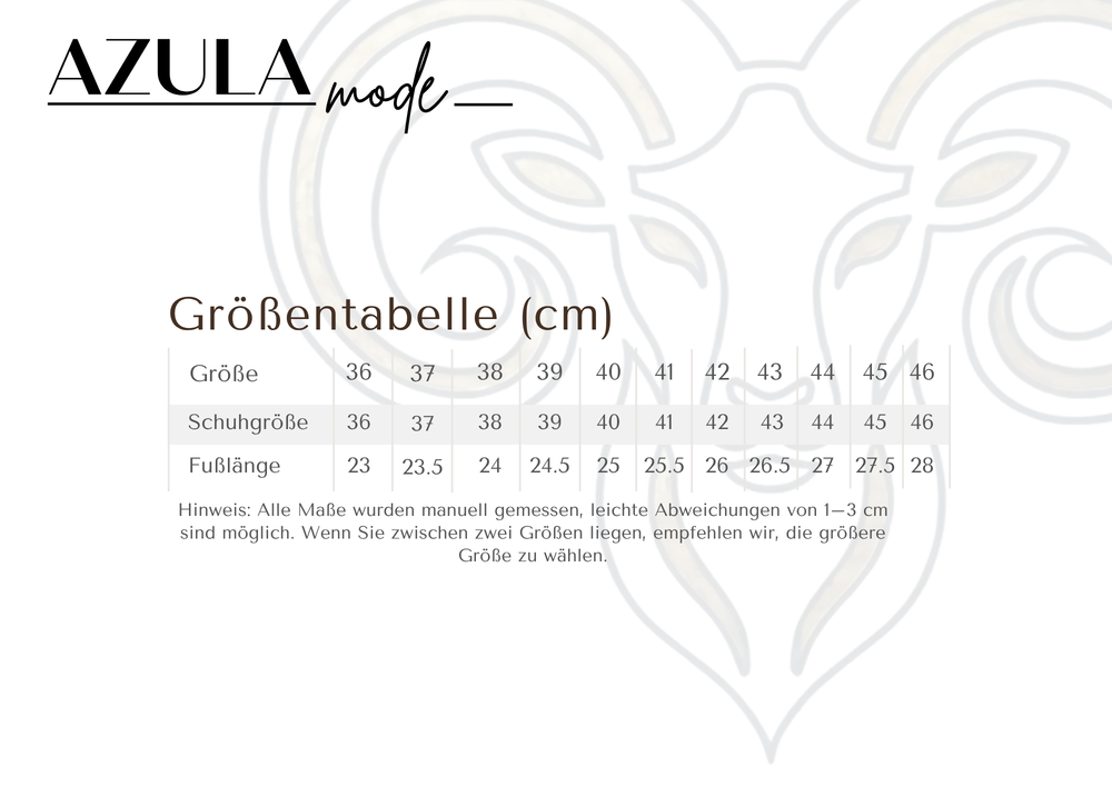 Größentabelle